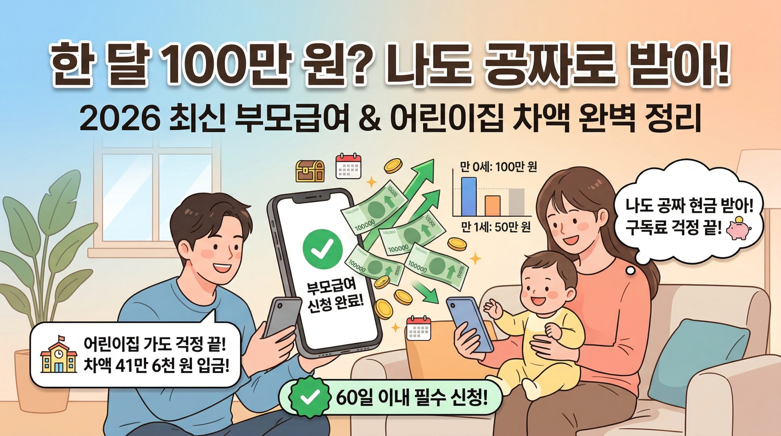 2026년 부모급여 신청 방법 지급일 소급 적용 차액 계산 썸네일